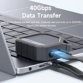 Hagibis Short USB4 Data Cable Portable Keychain Kit 40Gbps USB C to Type C Cable PD 240W for Thunderbolt 3/4 iPhone 17 Pro SSD